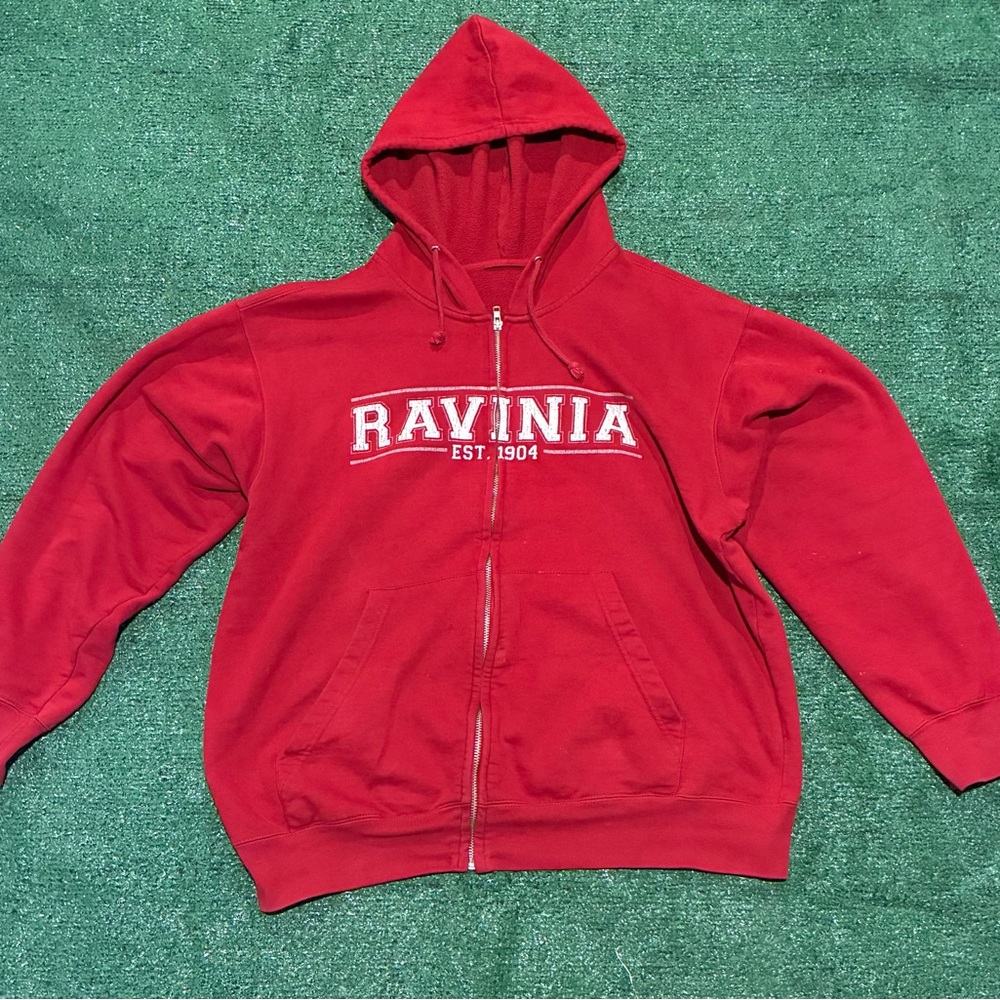 Red Zip-Up Hoodie